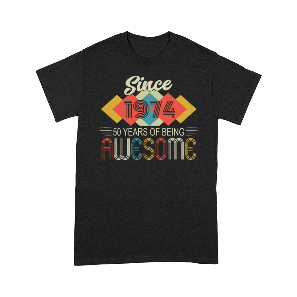 50th Birthday Vintage 1974 Retro Awesome Comfort T-shirt