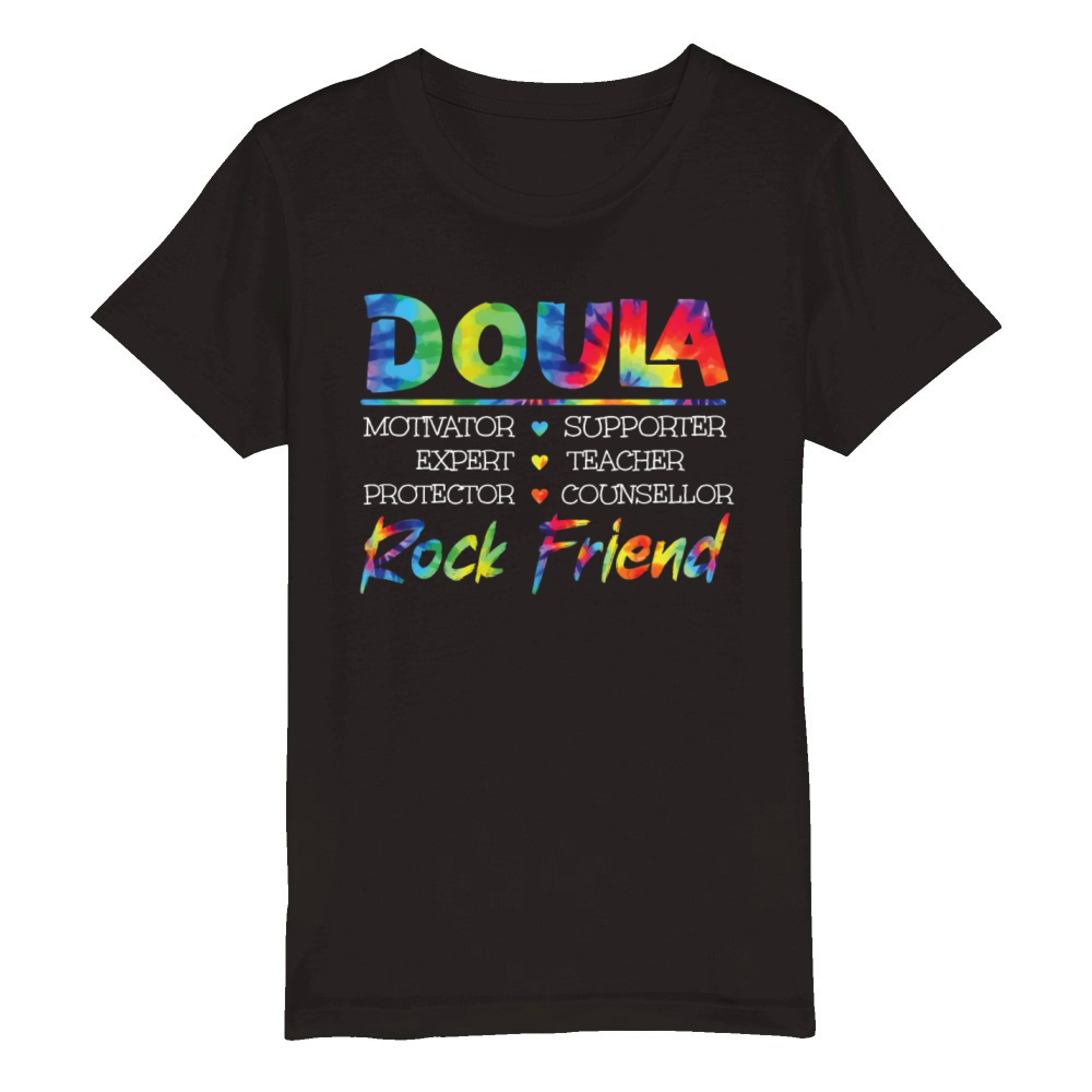 Doula Birth Worker Doula Motivator Organic Kids Crewneck T-shirt