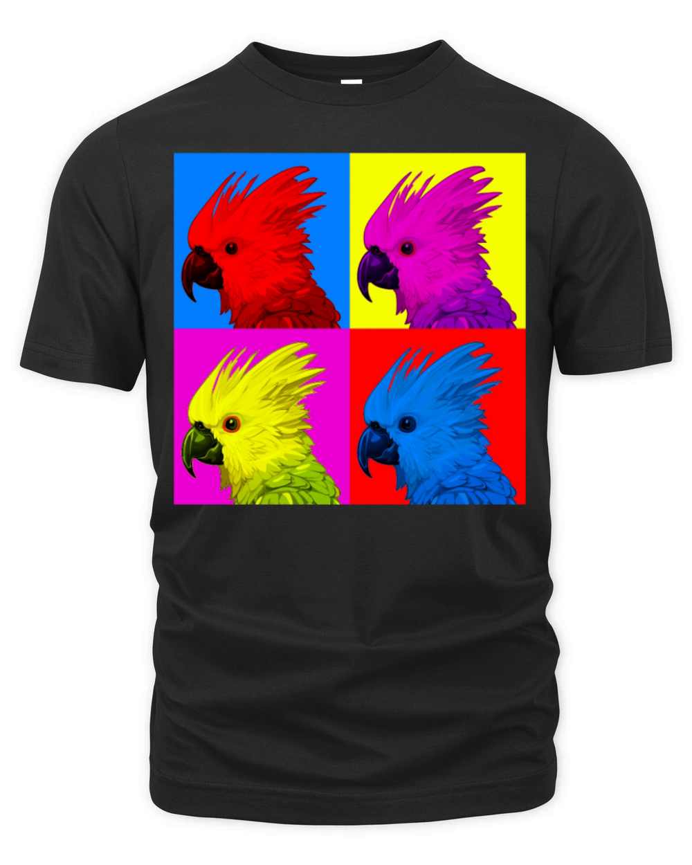 Cockatoo Parrot Vintage Cockatiel Vintage Bird Lov Organic Unisex T-shirt