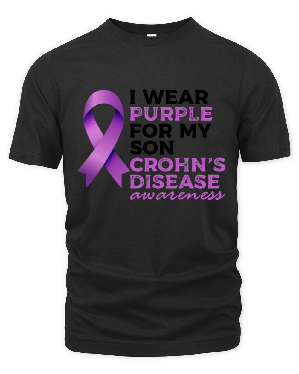 I Wear Purple For My Son Crohns Disease Organic Unisex T-shirt