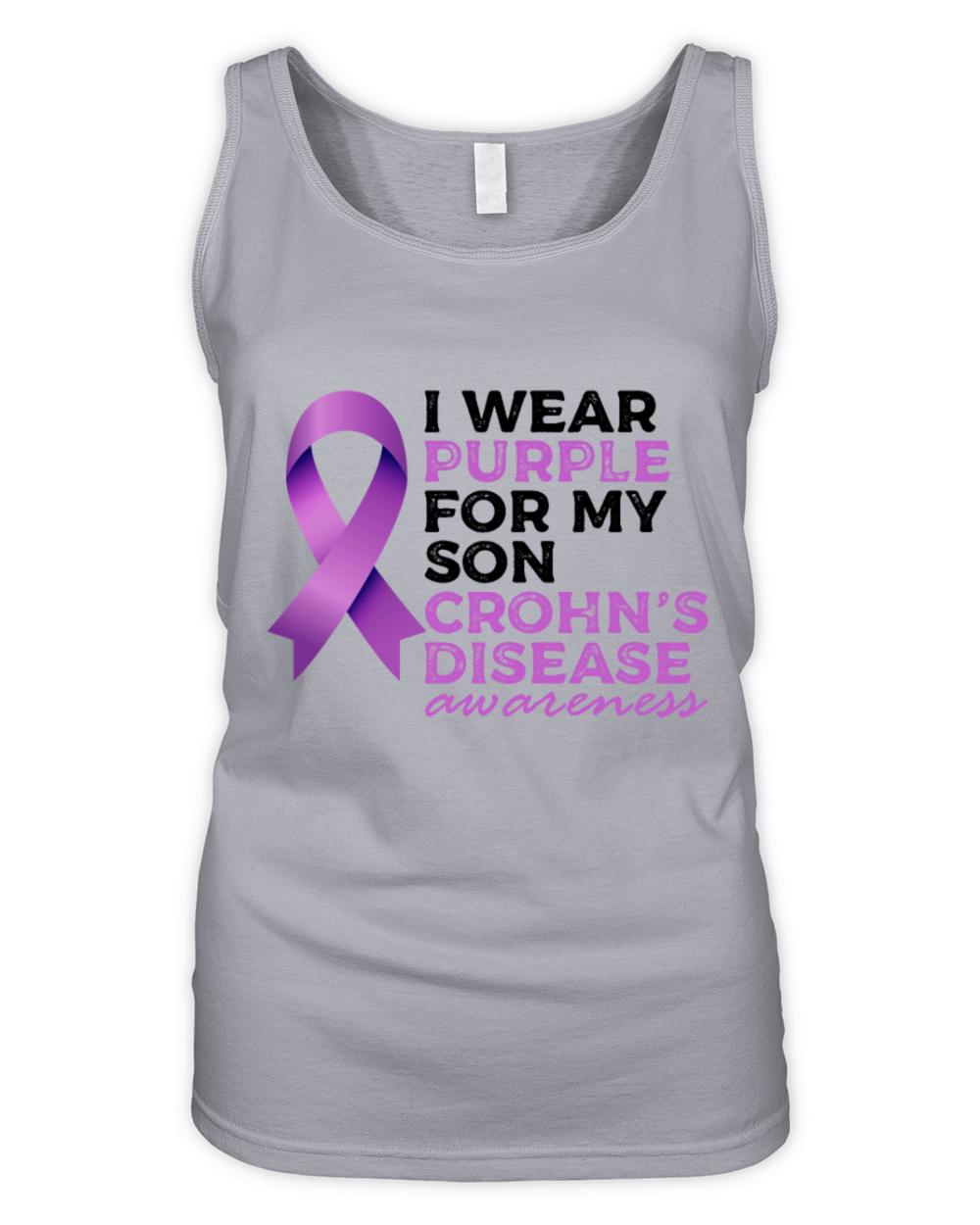 I Wear Purple For My Son Crohns Disease Organic Women's Tank Top
