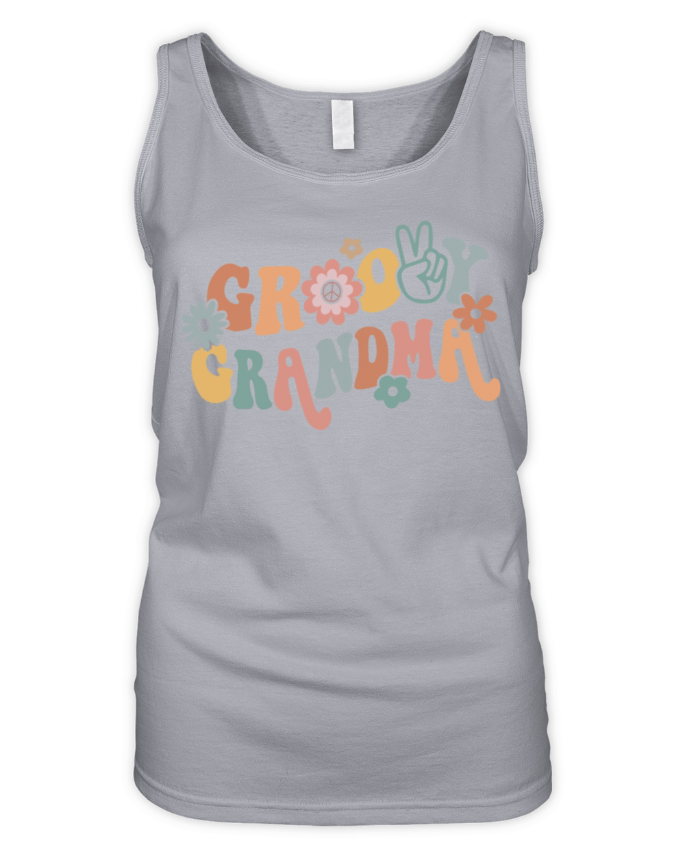 Retro Groovy Grandma Matching Family Party Organic Women's Tank Top