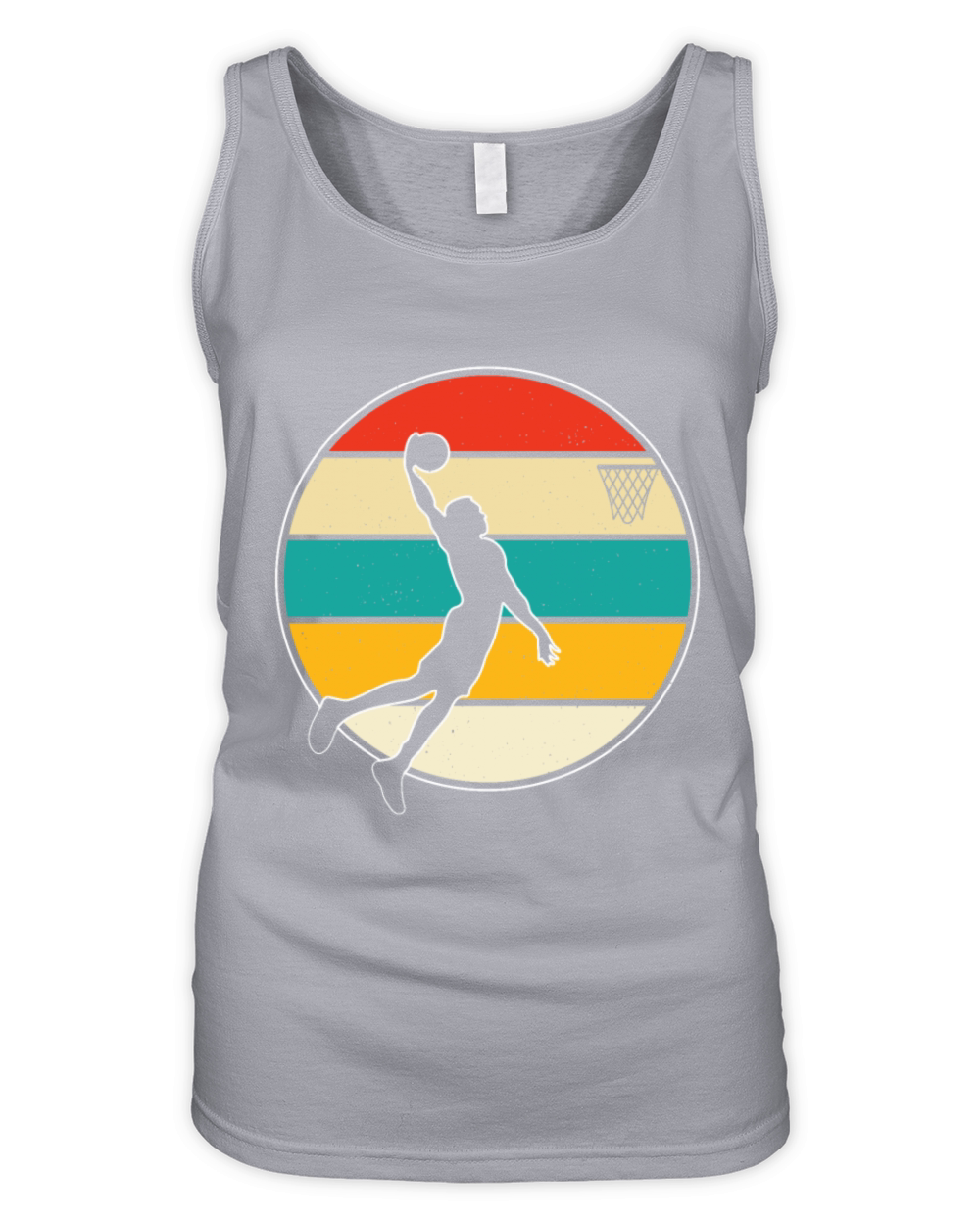 Retro Vintage Basketball Shirt Organic Women's Tank Top