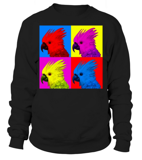 Cockatoo Parrot Vintage Cockatiel Vintage Bird Lov Sweatshirt Unisex