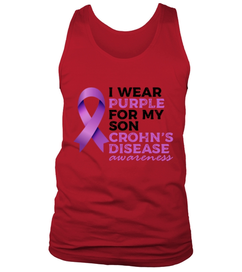 I Wear Purple For My Son Crohns Disease Tank Top Unisex