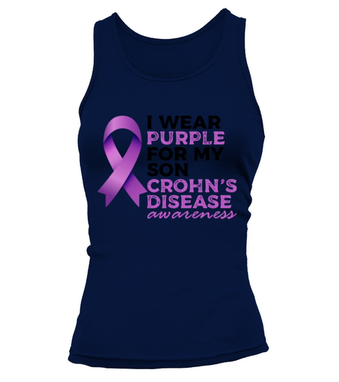 I Wear Purple For My Son Crohns Disease Tank top Woman