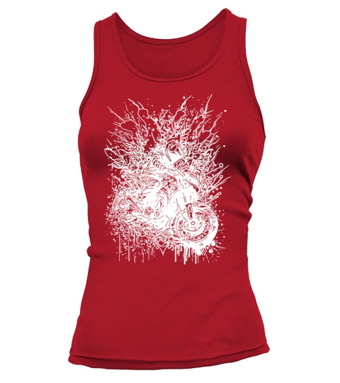 Motorcycle Splash Rider Style Off-road Ride Tank top Woman
