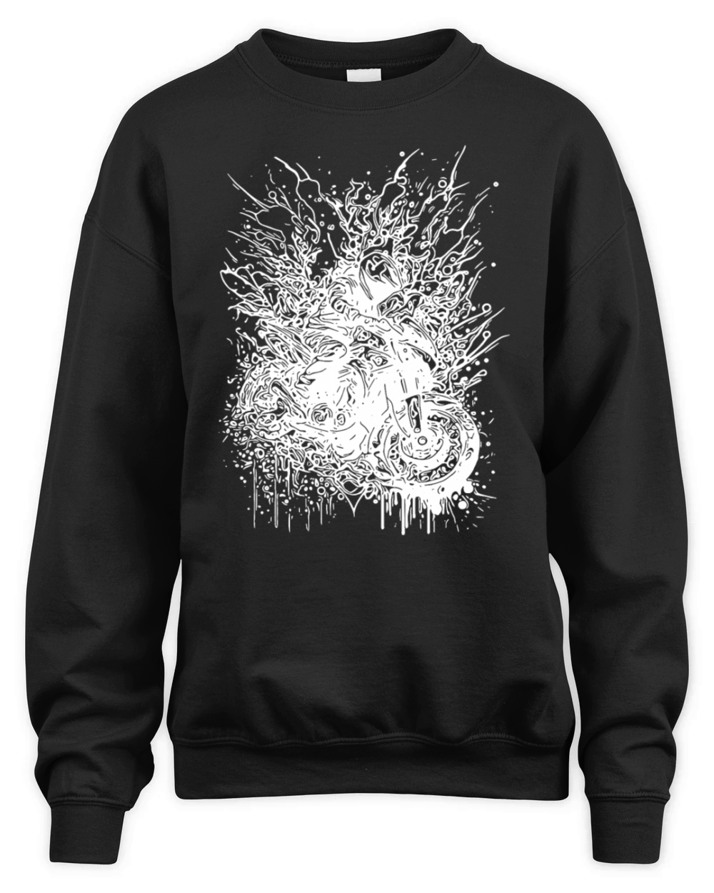 Motorcycle Splash Rider Style Off-road Ride Unisex Premium Crewneck Sweatshirt