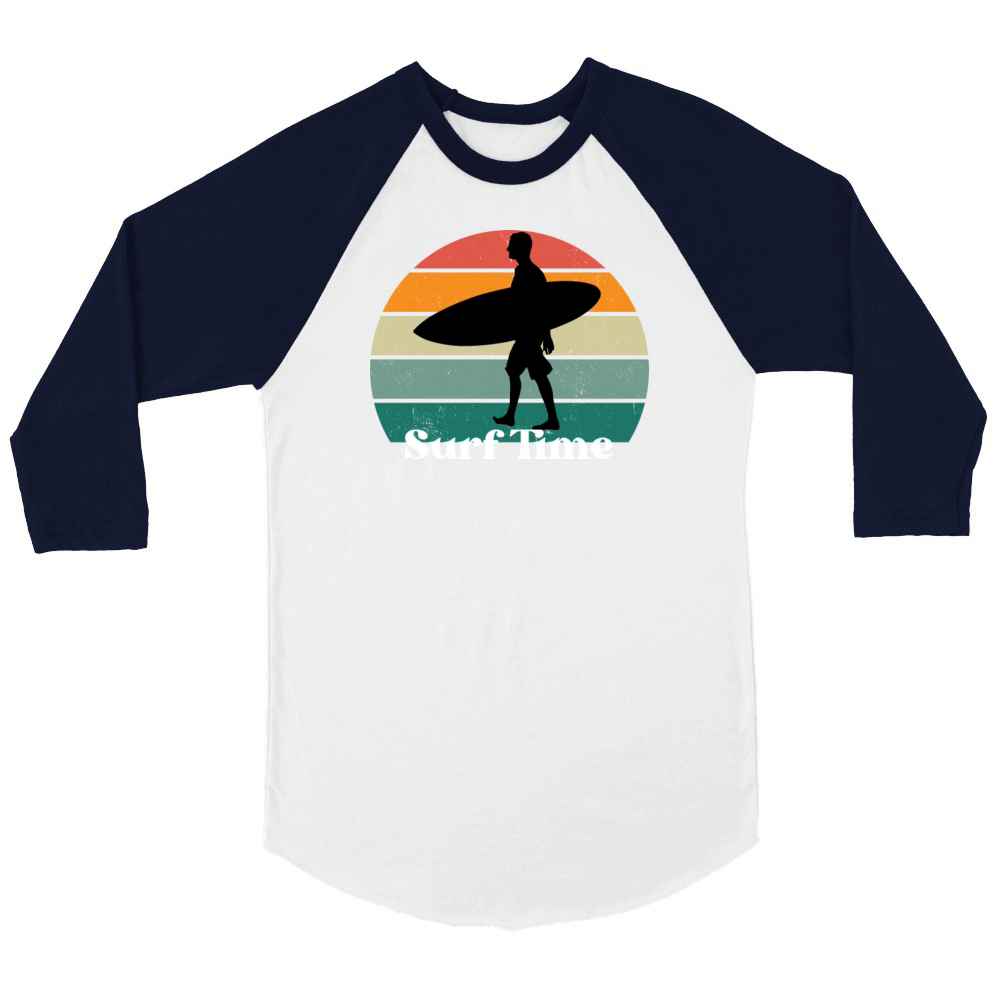 Surf Time Unisex ¾ sleeve Raglan T-shirt