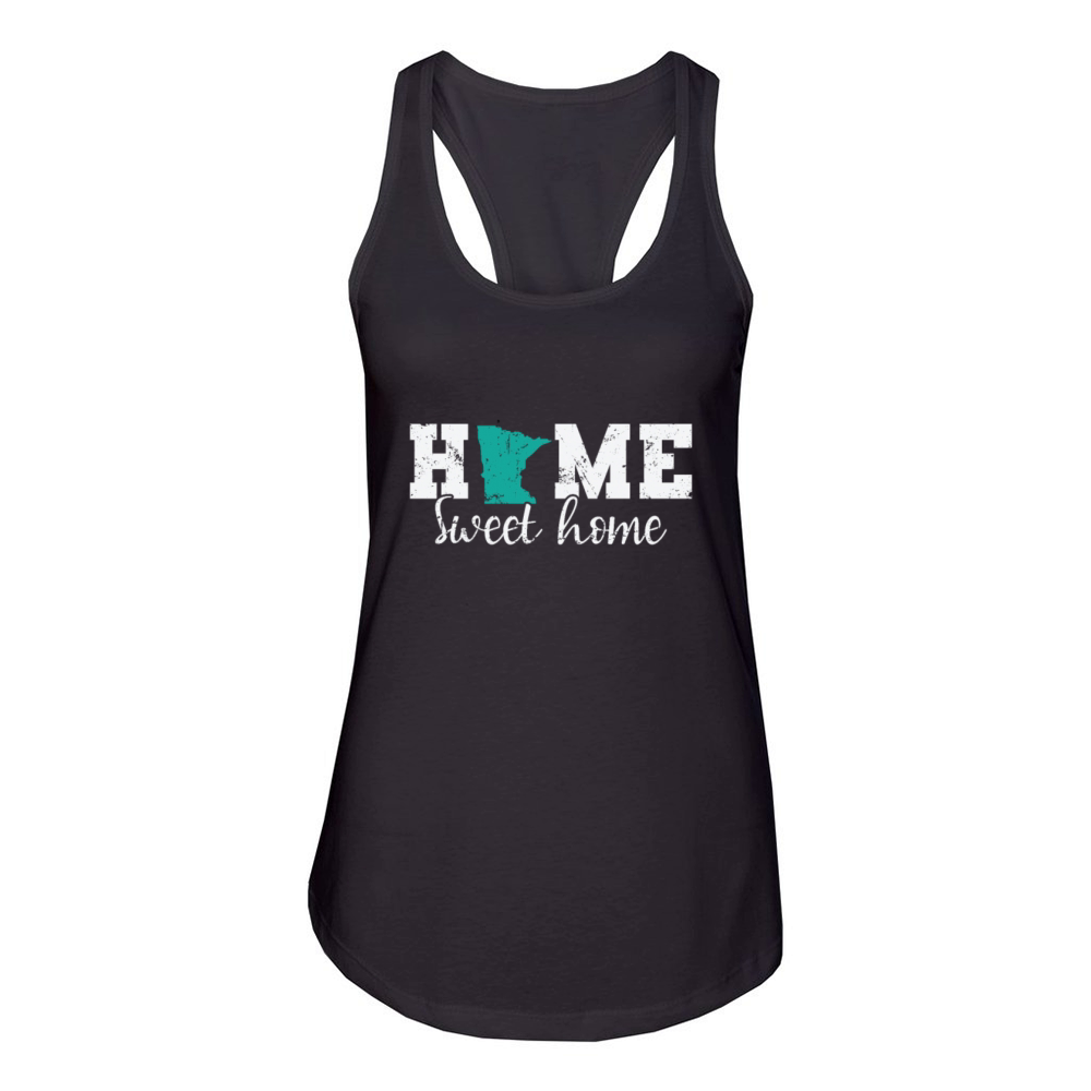Minnesota Home sweet Home USA America Women's Racerback Tank