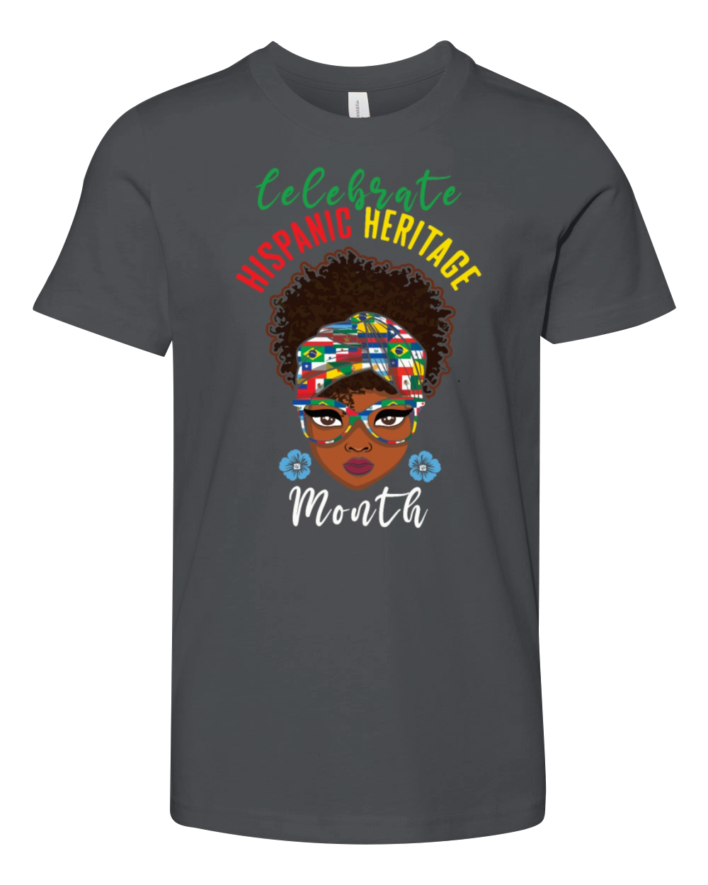 Celebrate Hispanic National Hispanic Heritage Youth Unisex Jersey Tee