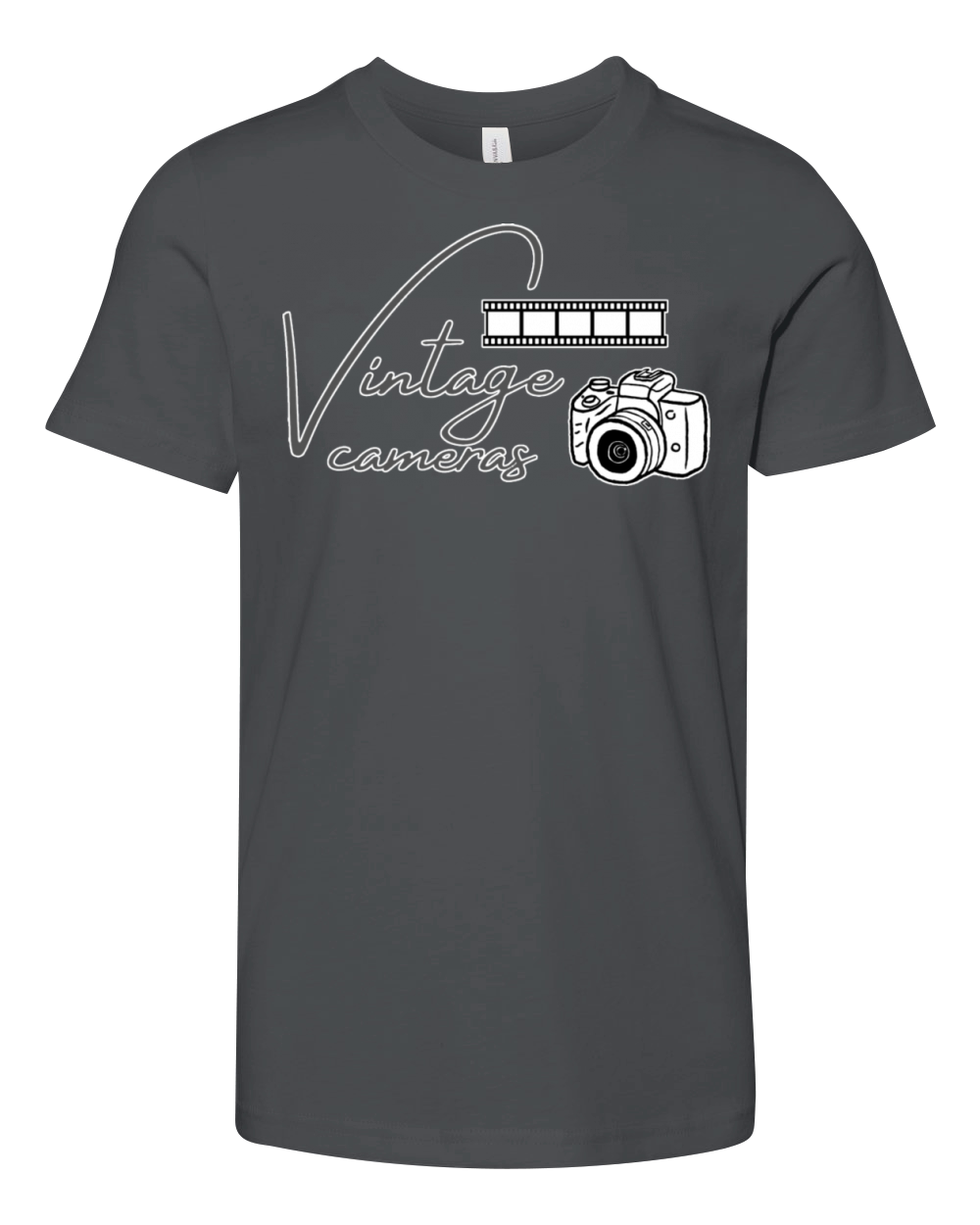Vintage Camera T-Shirt Youth Unisex Jersey Tee