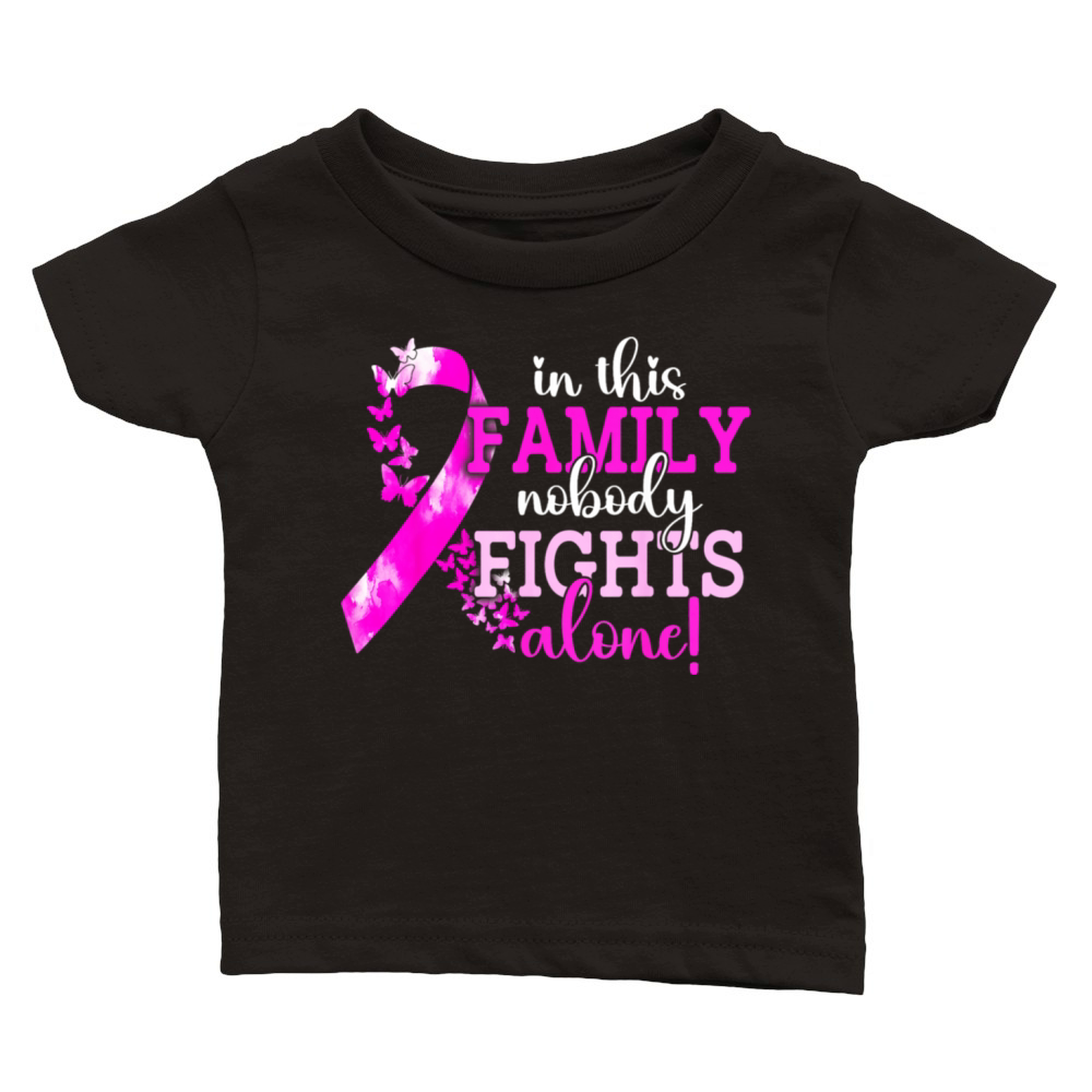 In This Family Nobody Fights Alone Classic Baby Crewneck T-shirt