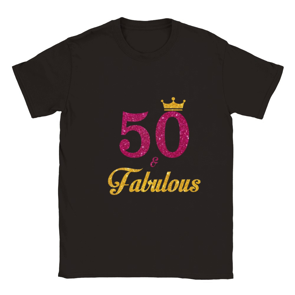 50 and Fabulous Classic Kids Crewneck T-shirt