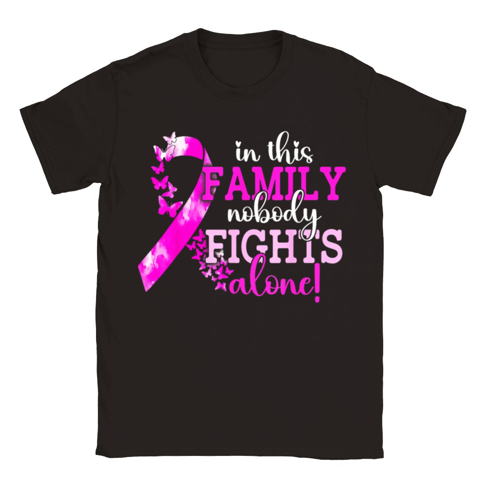 In This Family Nobody Fights Alone Classic Kids Crewneck T-shirt