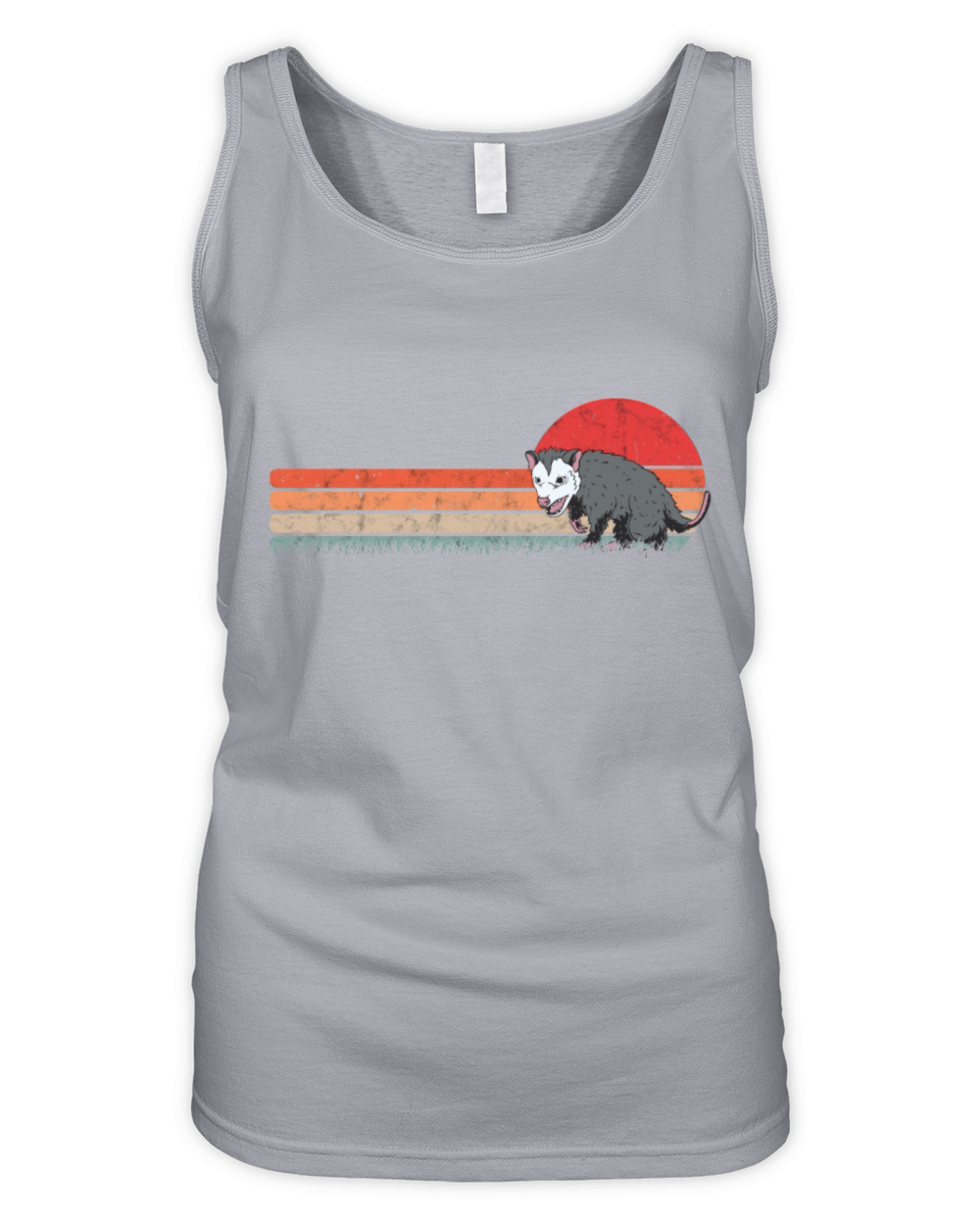 Opossum Retro Possum Vintage Organic Women's Tank Top