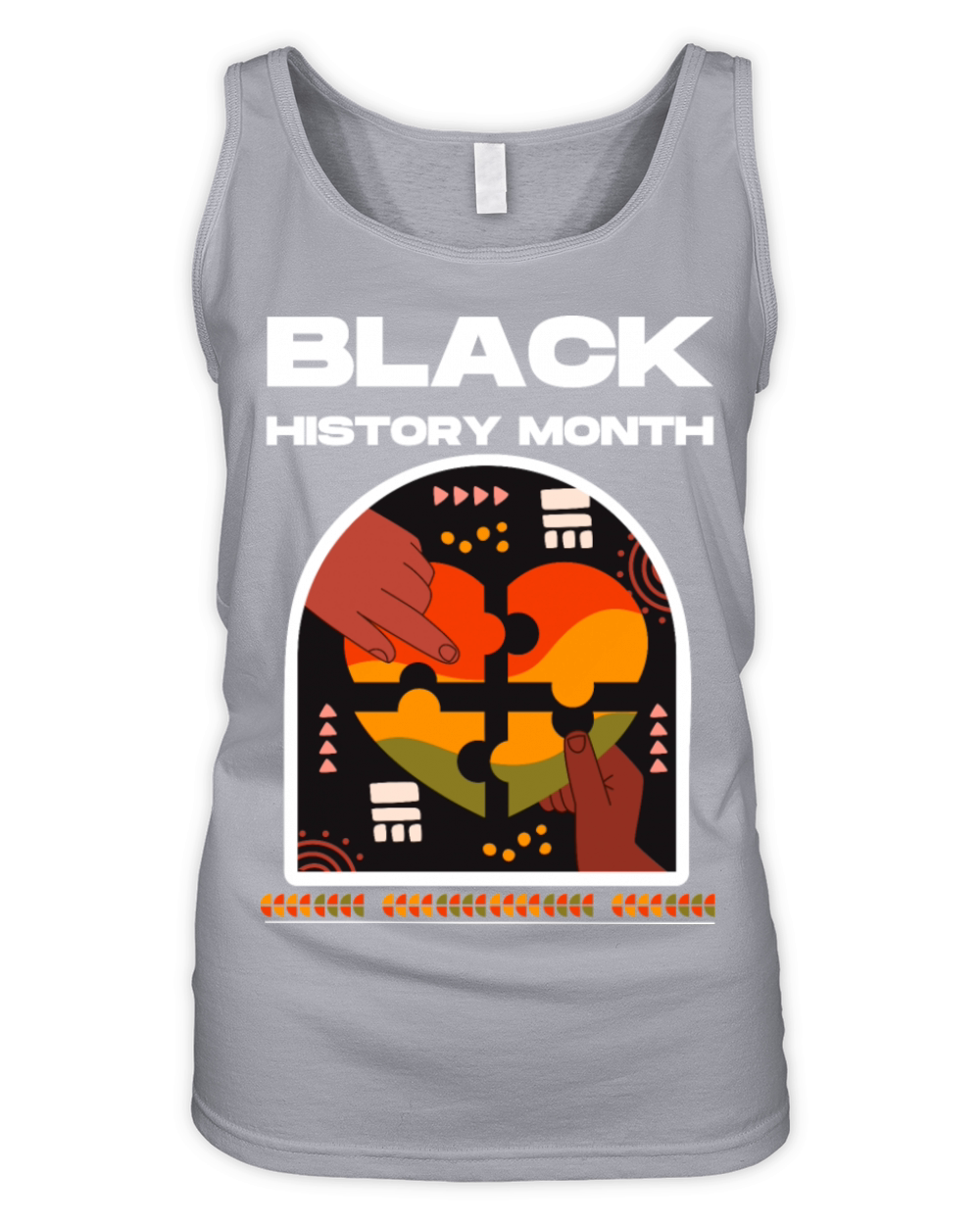 Triumph of Unity Black History Month Commemorative Organic Women's Tank Top