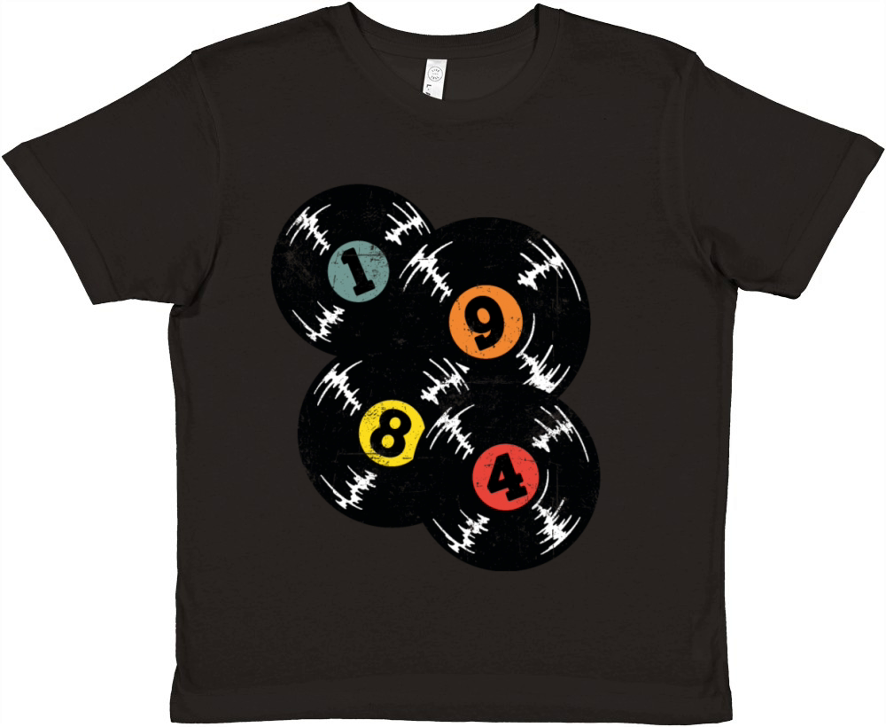 1984 Birthday Music Vinyl Premium Kids Crewneck T-shirt
