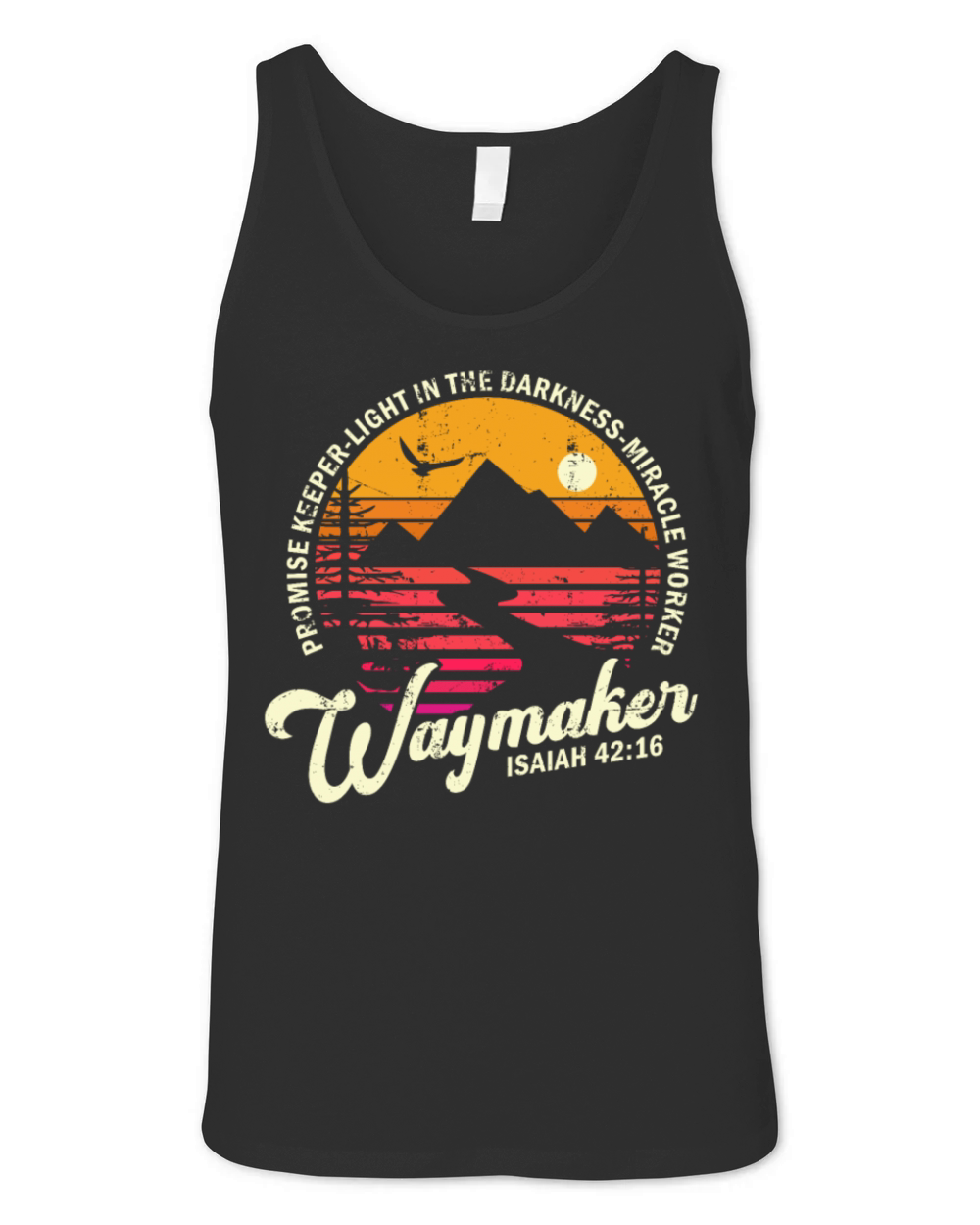 Waymaker Promise Keeper Miracle Worker Unisex Jersey Tank