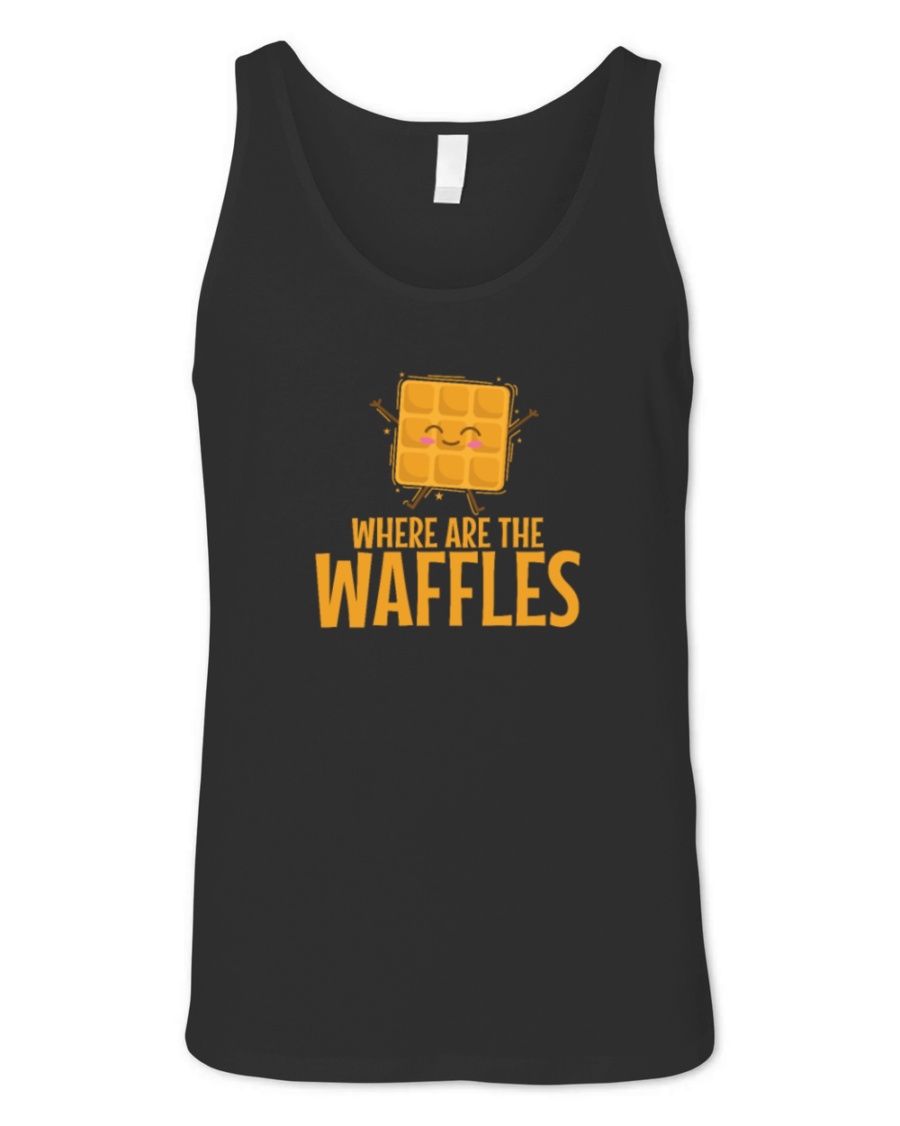 Where are the Waffles Snack Pastry Baker Unisex Jersey Tank