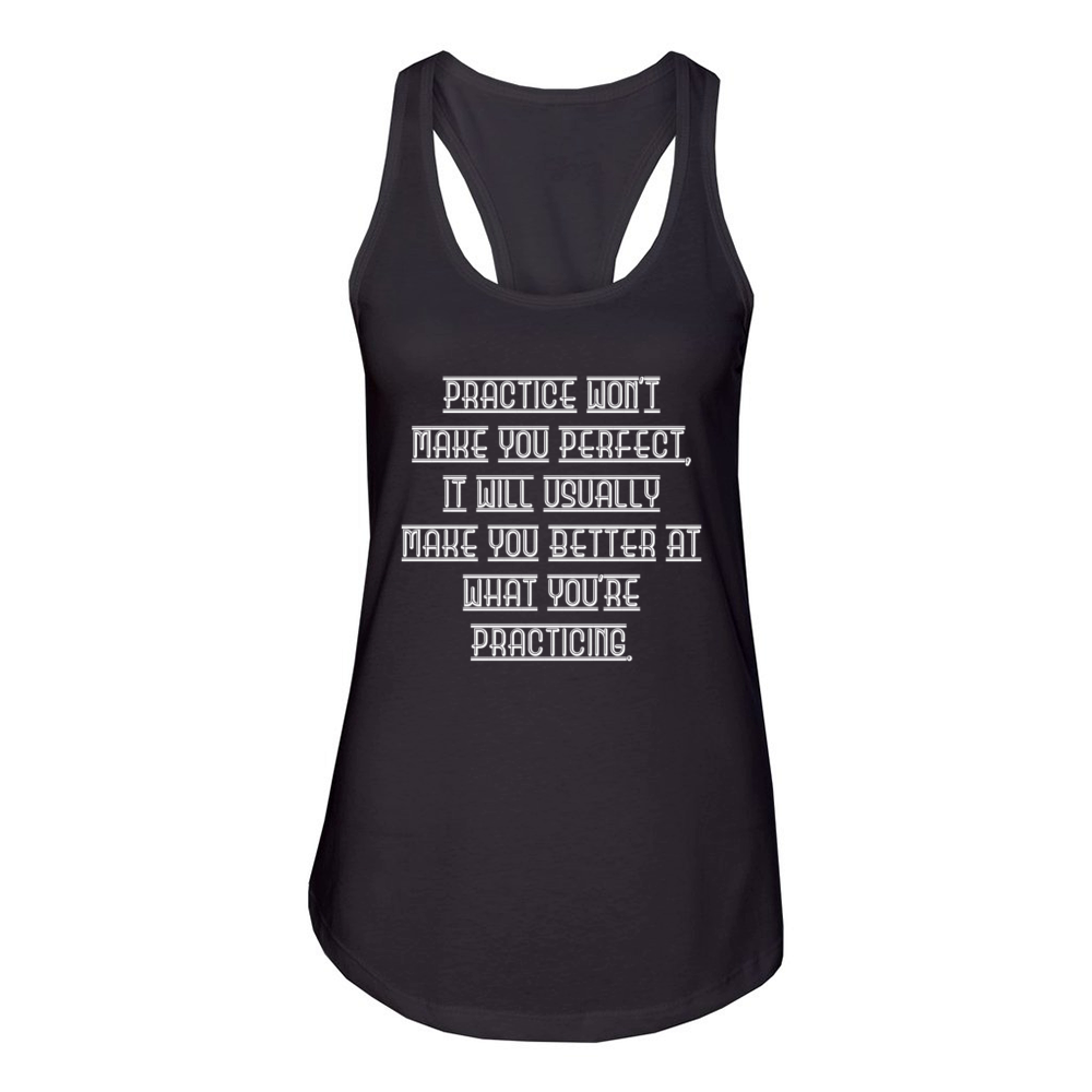 Not everything is perfect Women's Racerback Tank