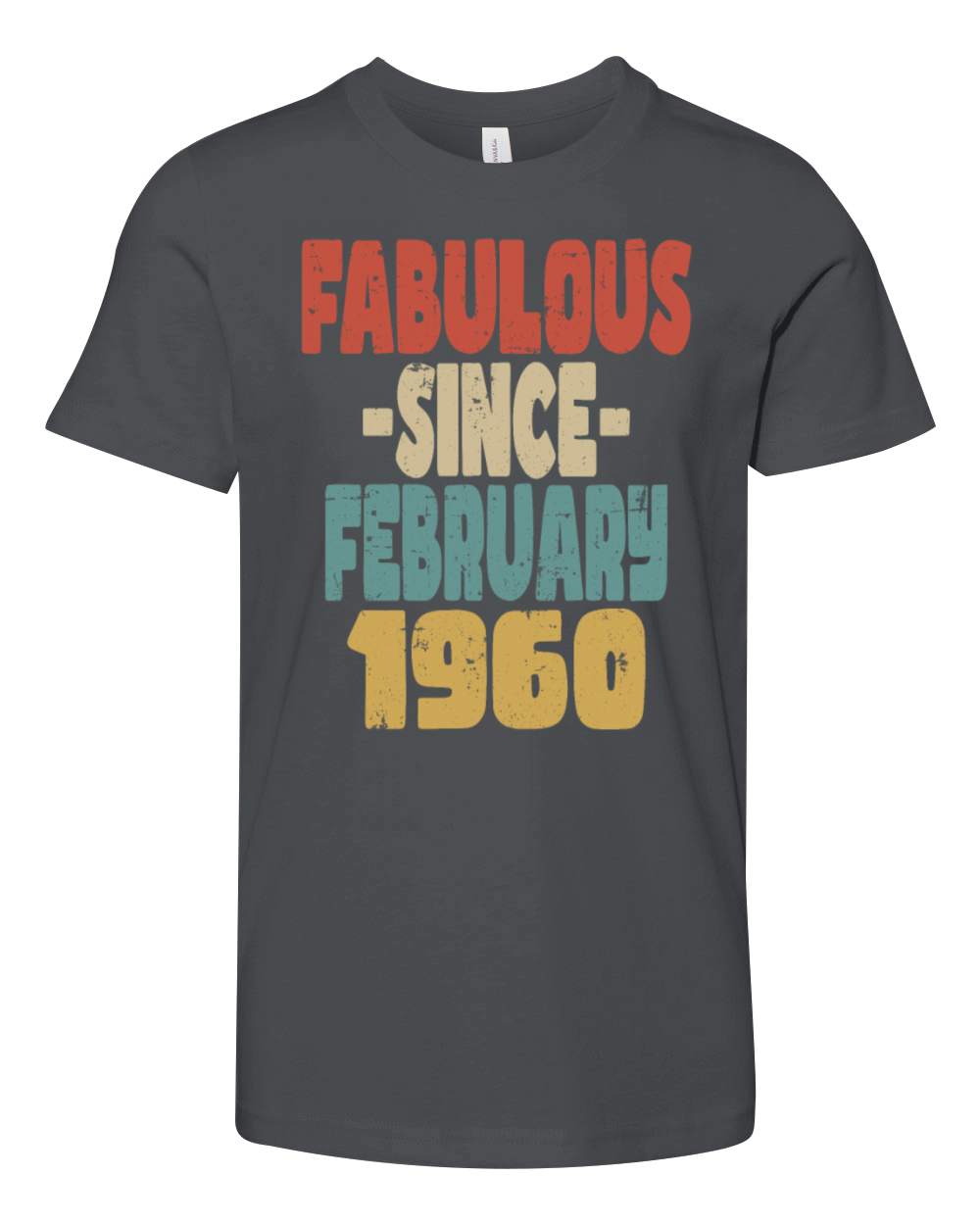 Fabulous February 1960 Youth Unisex Jersey Tee