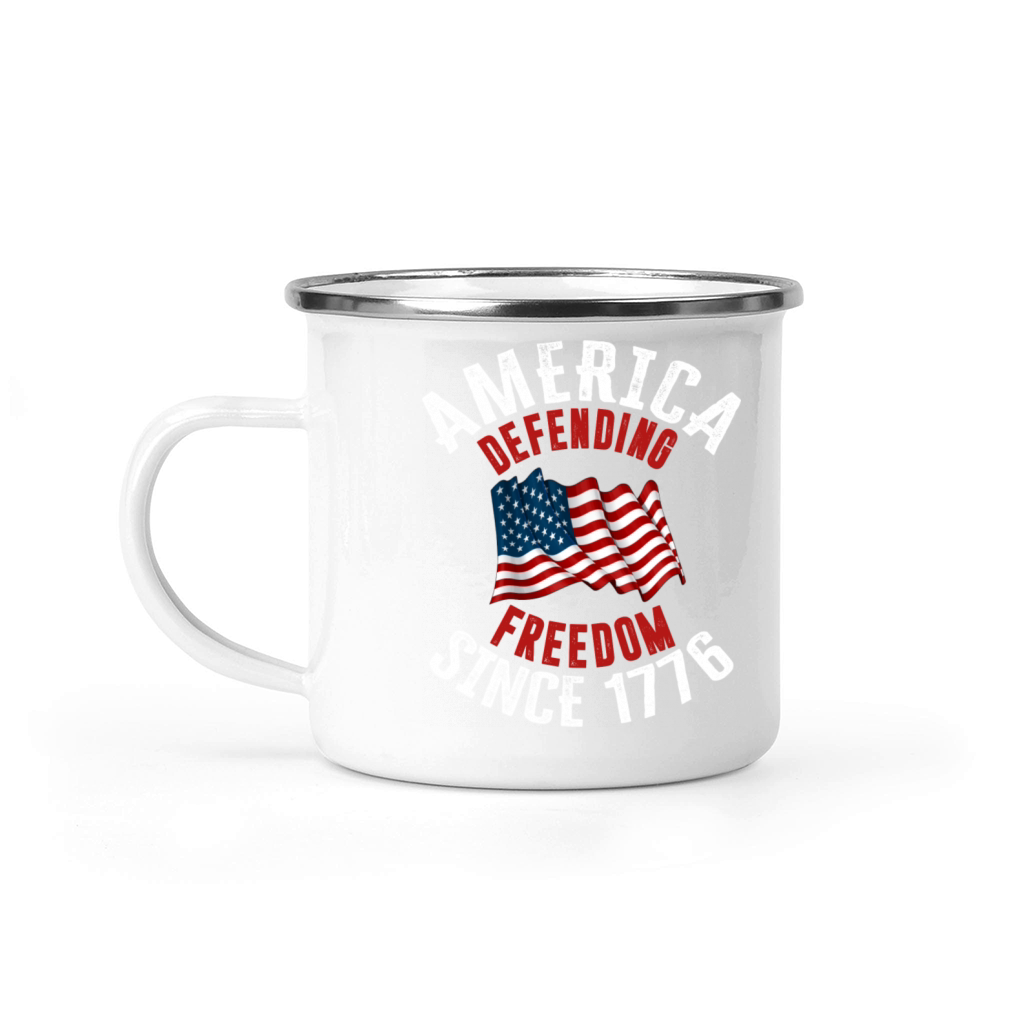 America Defending Freedom Since 1776 Camping Mug