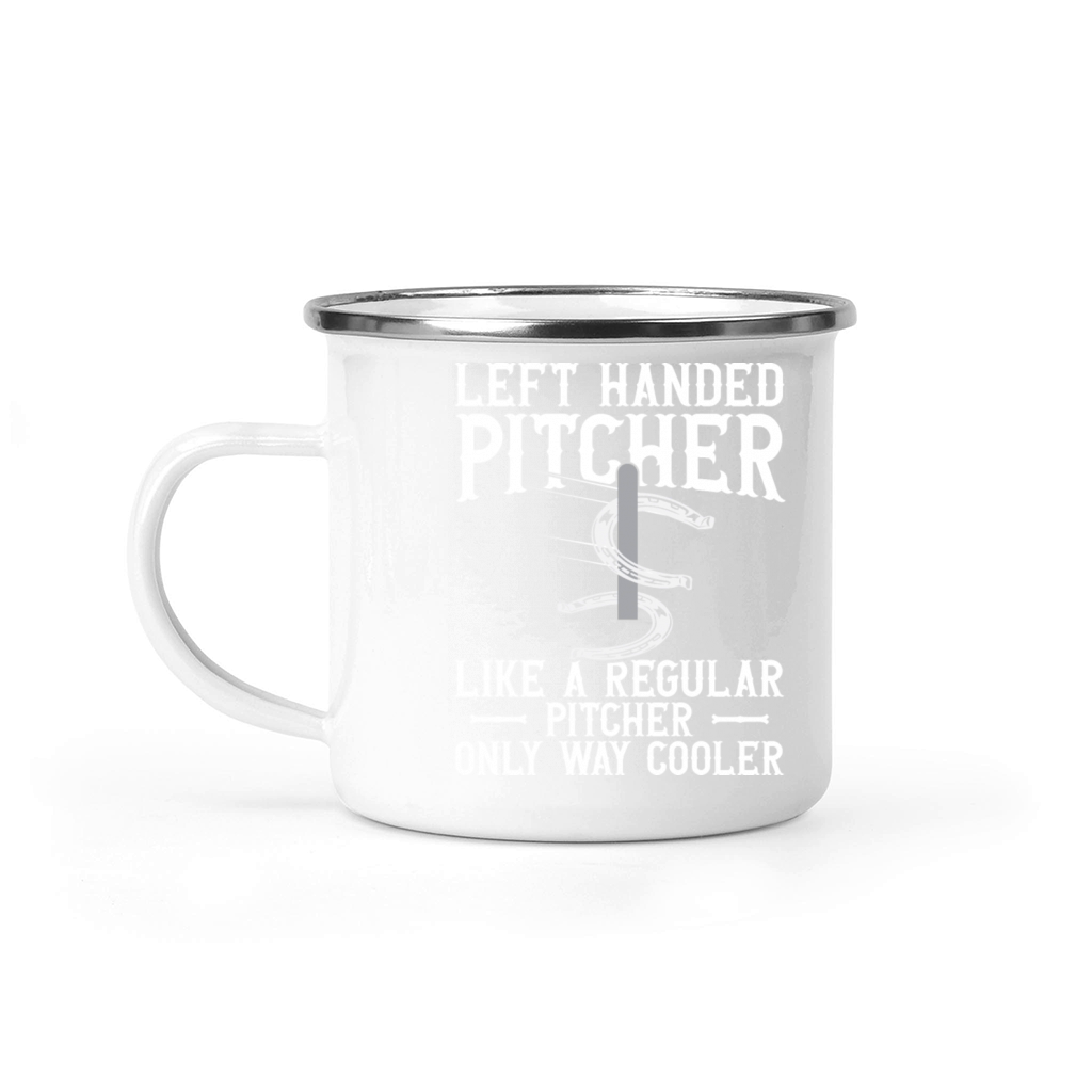 Left Hander Pitcher Horseshoe Pitching Camping Mug
