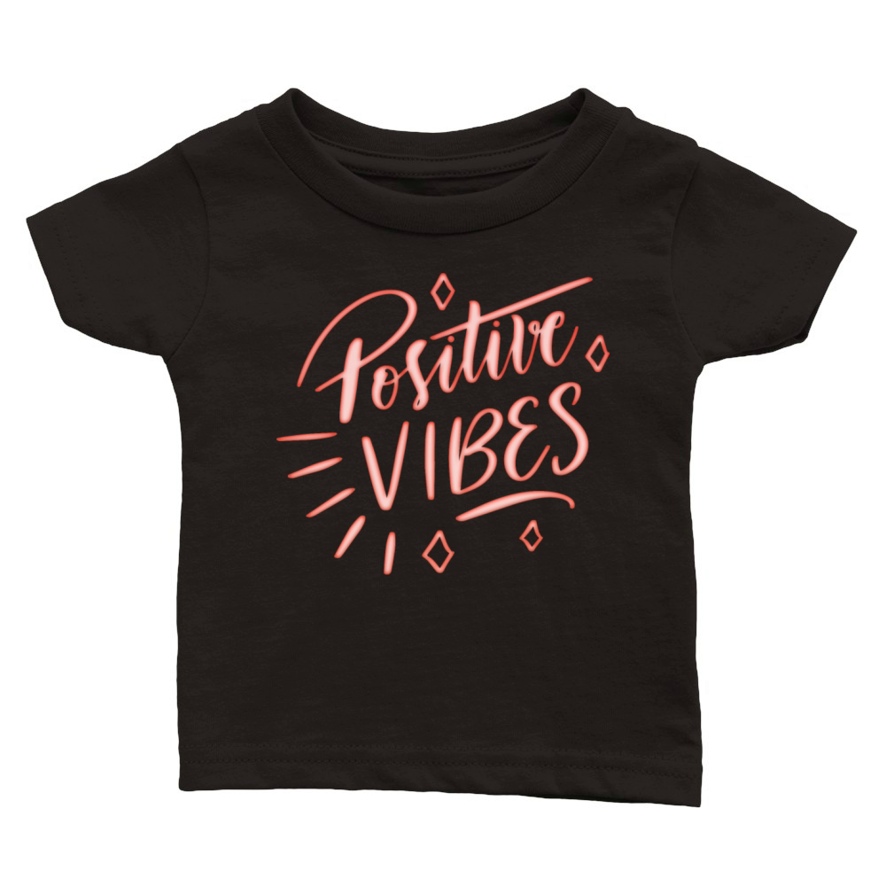 positive vibes Classic Baby Crewneck T-shirt