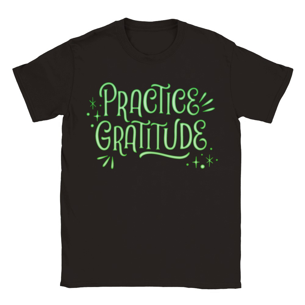 PRCTICE GRATITUDE Classic Kids Crewneck T-shirt