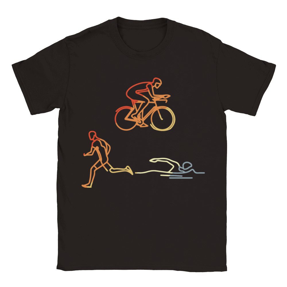 Vintage Triathlet Classic Kids Crewneck T-shirt
