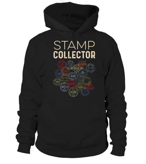 Stamp Collector World Traveler Gift Hoodie Unisex