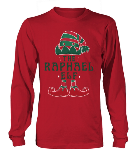 Raphael Elf Personalized Name Christmas Family Long sleeved Unisex