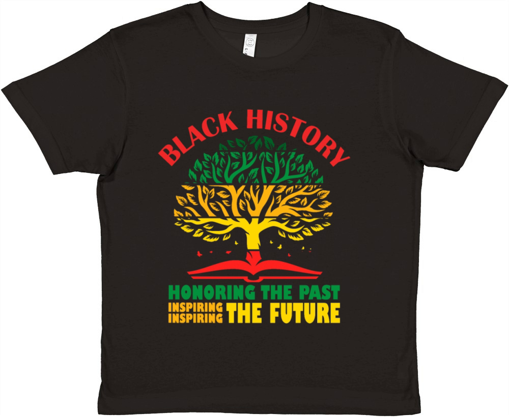Honoring Past Inspiring The Future Black History Premium Kids Crewneck T-shirt
