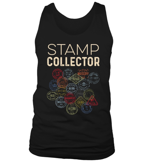 Stamp Collector World Traveler Gift Tank Top Unisex
