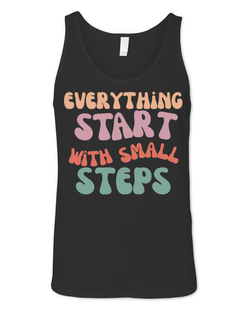 everything start with small steps Unisex Jersey Tank