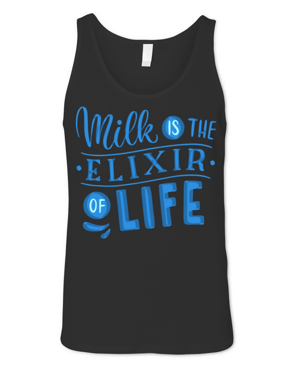 milk is the elixir of life Unisex Jersey Tank