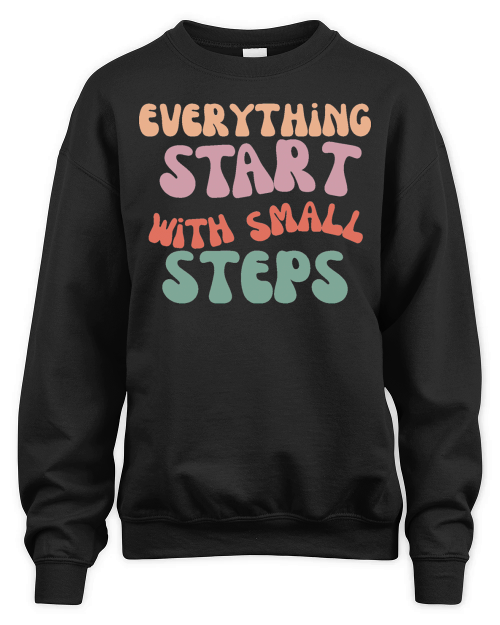everything start with small steps Unisex Premium Crewneck Sweatshirt