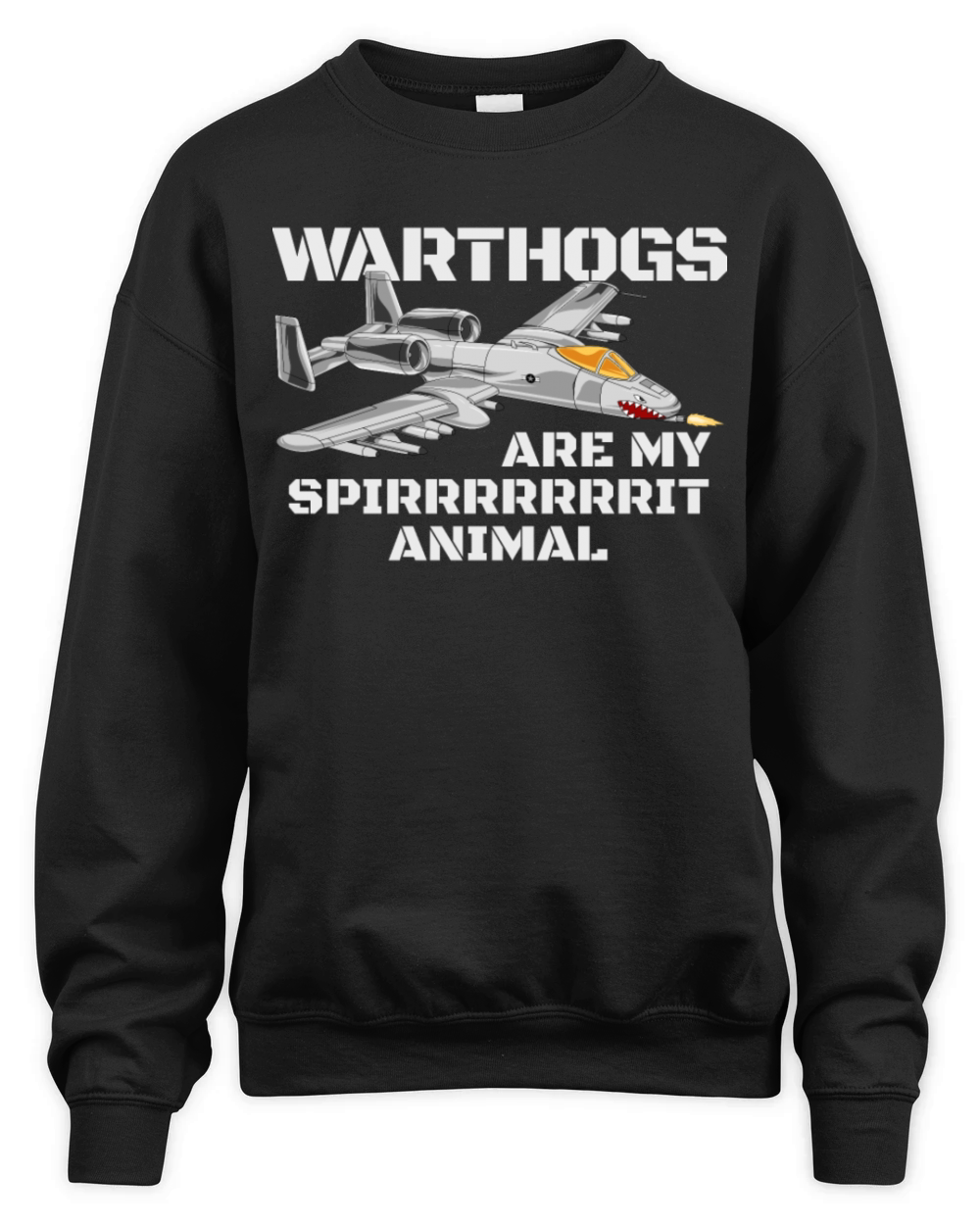 Warthogs Are My Spirrrrrit Animal Funny Warthog Unisex Premium Crewneck Sweatshirt