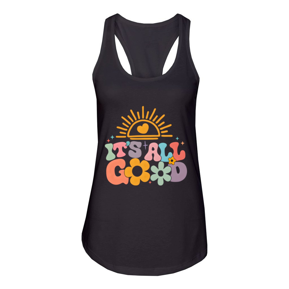 ItS All Jokes Sayings Family Women's Racerback Tank