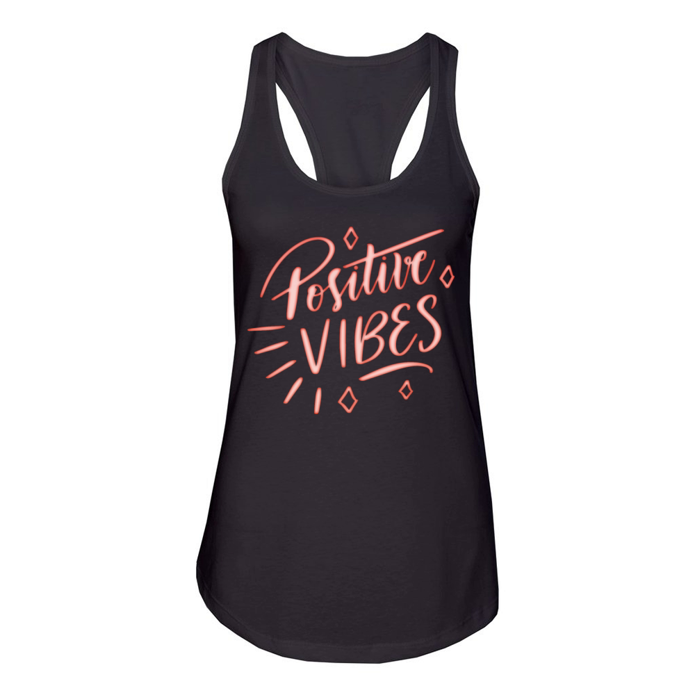 positive vibes Women's Racerback Tank