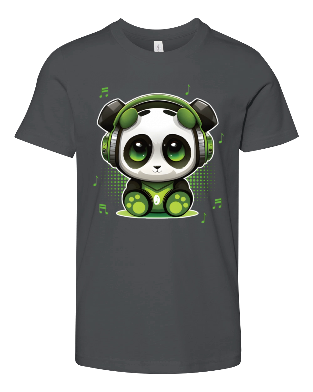 Dj Panda With Headphones Panda Youth Unisex Jersey Tee