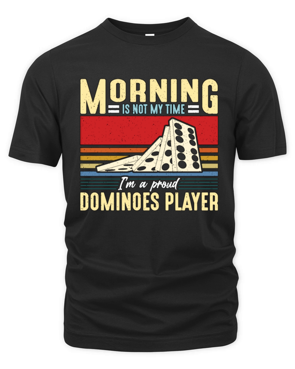 Dominoes Player Morning Is Not My Time Domino Game Organic Unisex T-shirt