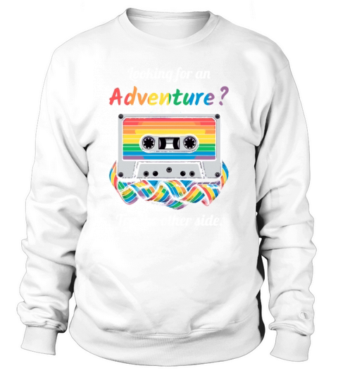 Funny Pride Cassette With Gay Joke Sweatshirt Unisex