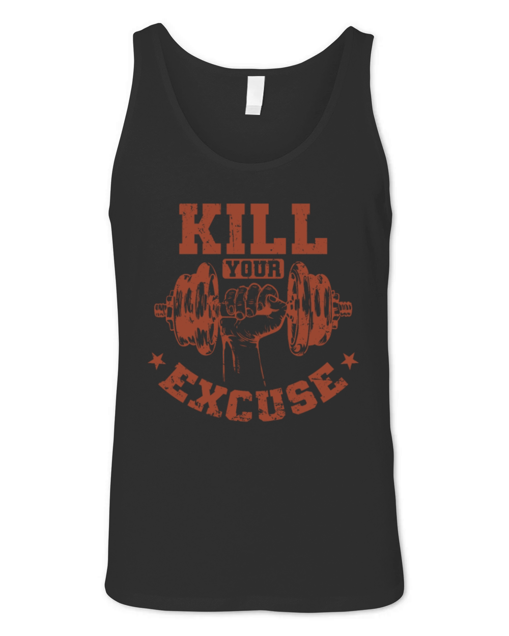 Killing Your Excuse Bodybuilding Weight Training Unisex Jersey Tank