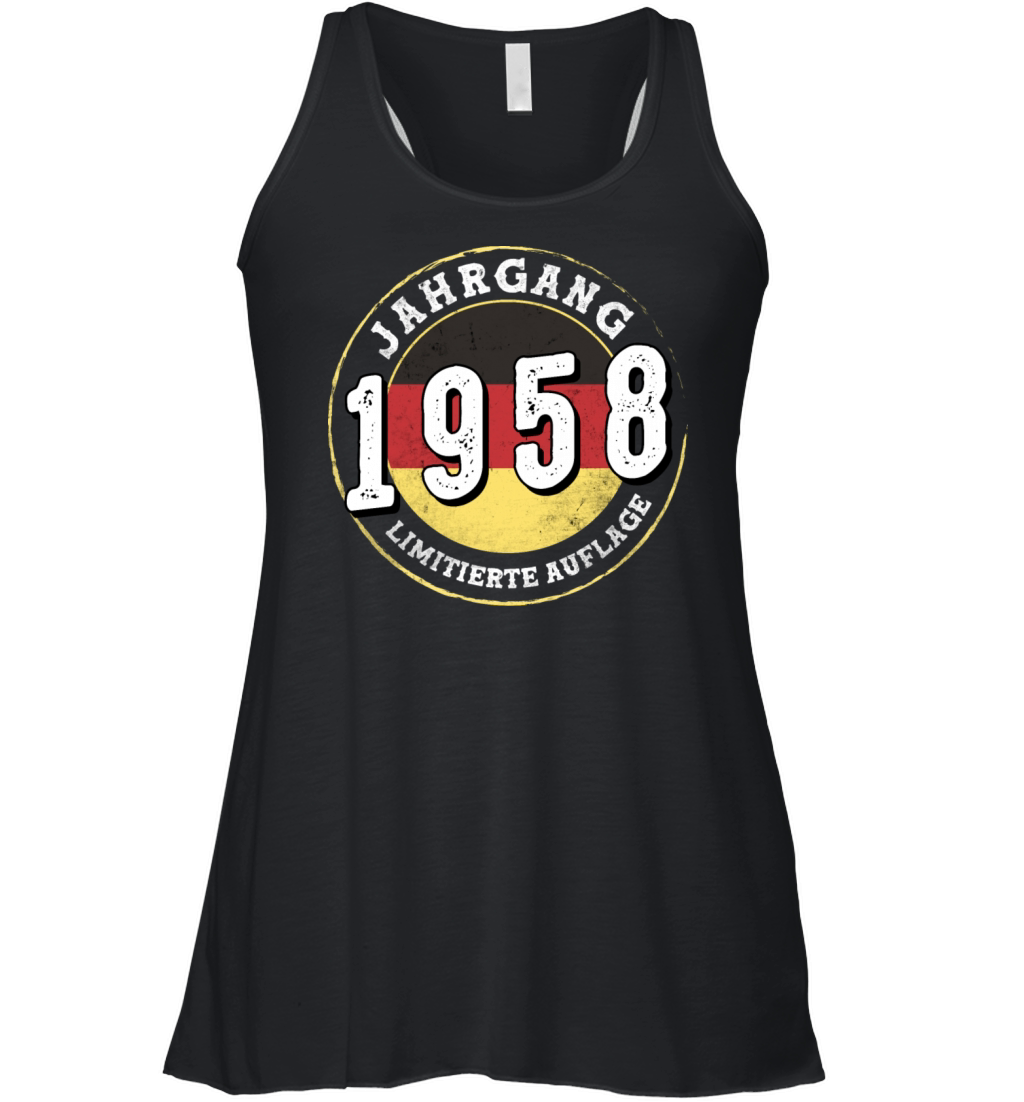 Limitierte Auflage Jahrgangs 1958 Vintage 1958 66 Women's Flowy Tank Top