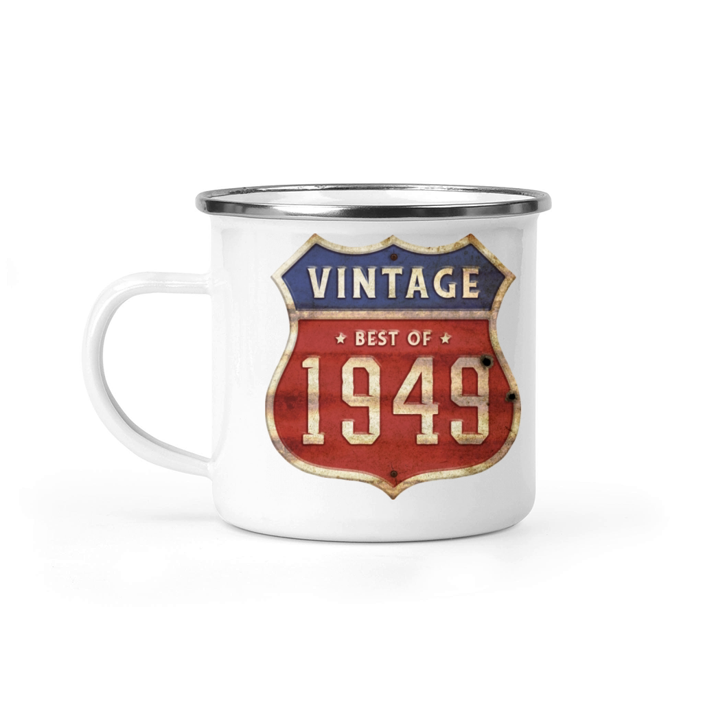 75 Years Old Vintage 1949 Limited Edition 75th Camping Mug