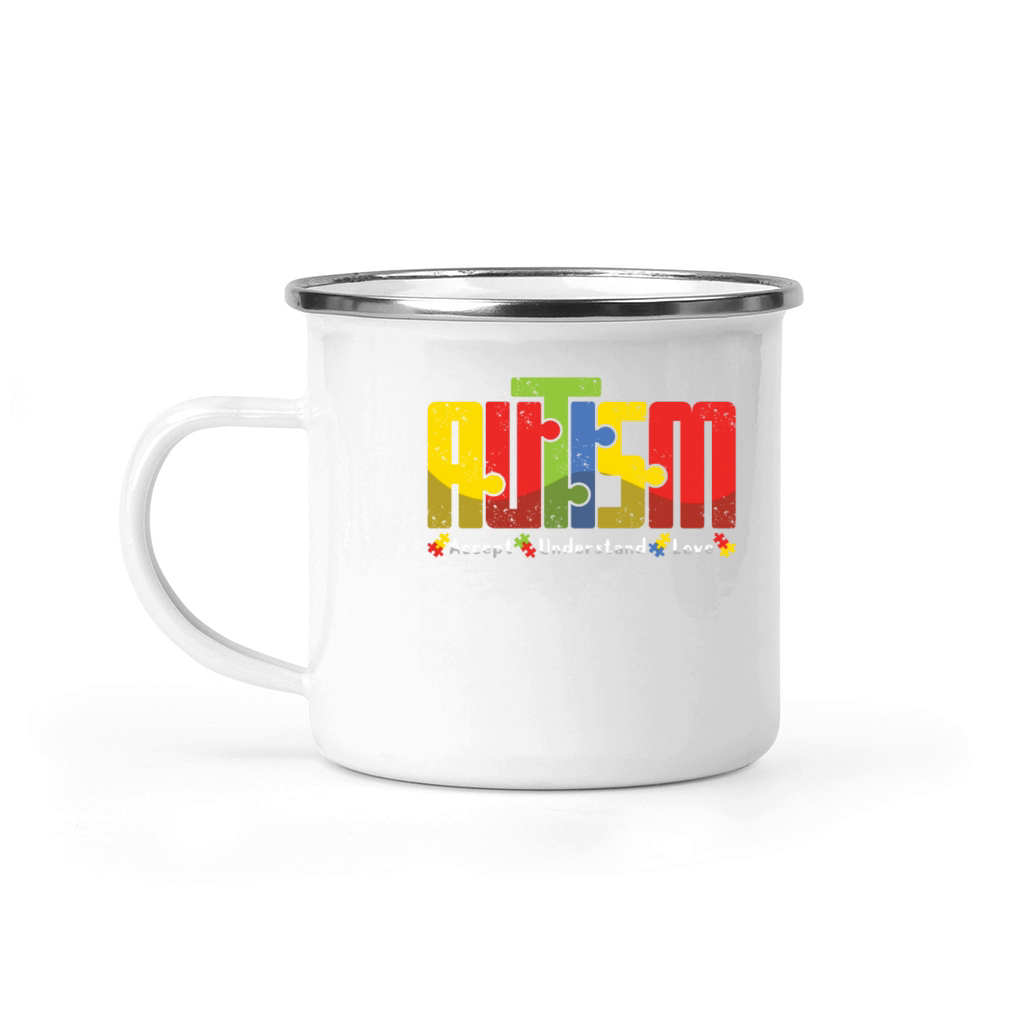 Accept Understand Love Autism Awareness Camping Mug