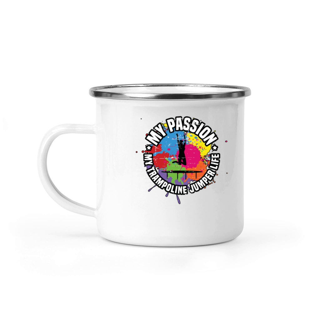 Trampoline Jumper My Passion My Trampoline Lover Camping Mug