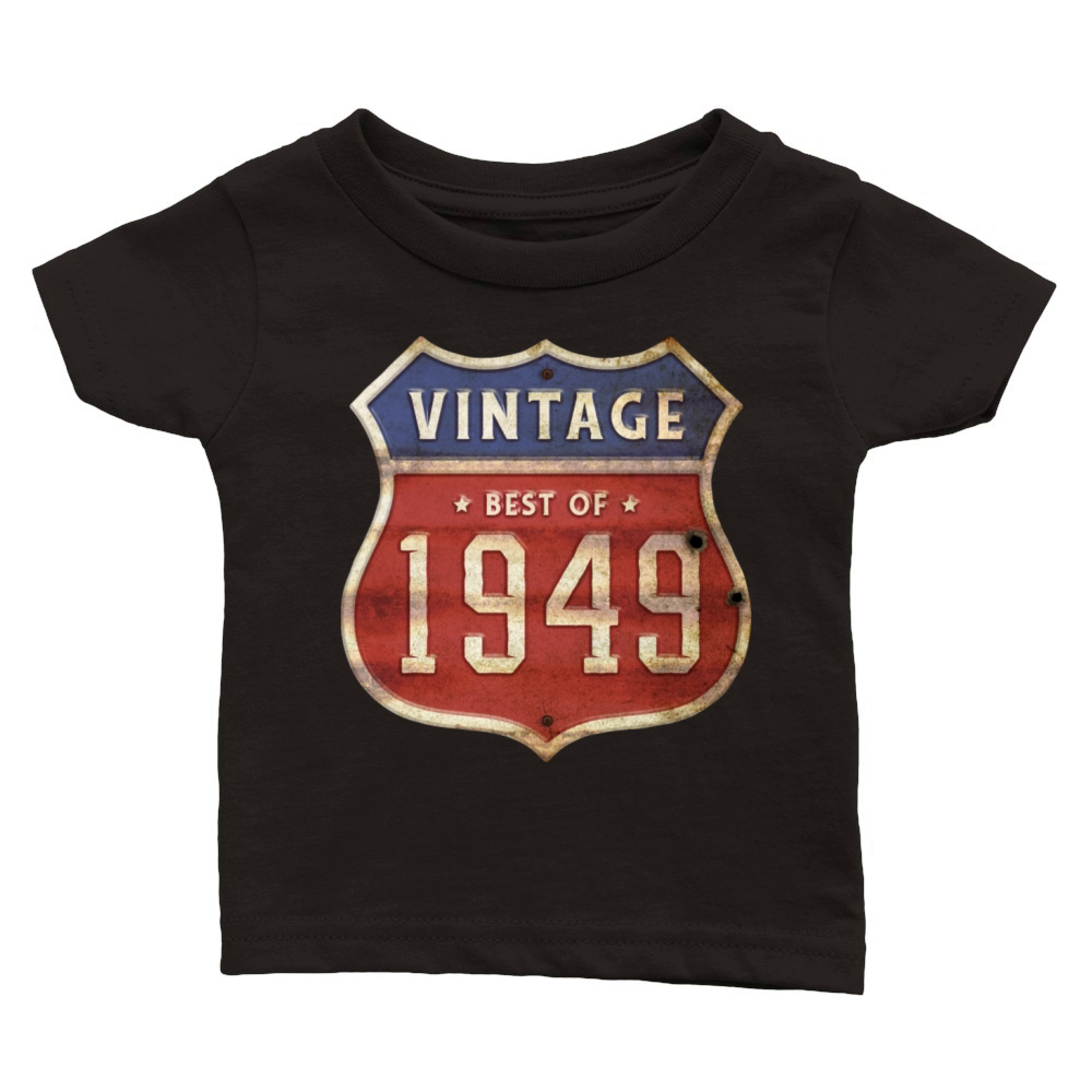 75 Years Old Vintage 1949 Limited Edition 75th Classic Baby Crewneck T-shirt